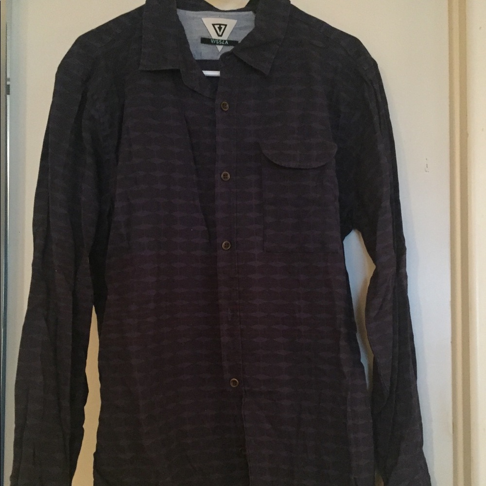 Vissla men’s long sleeve button down shirt